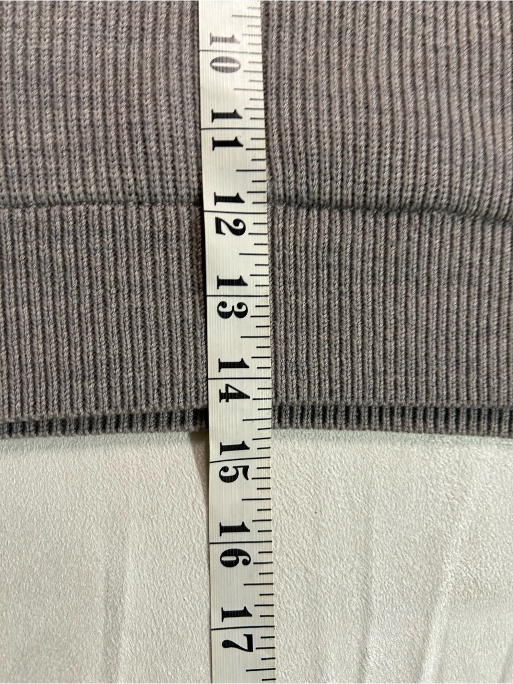 Kit and Ace Merino Wool Wrap Front Knit Tank Top Taupe S - Picture 9 of 13